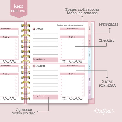 AGENDA COTTON CANDY - Vista Semanal