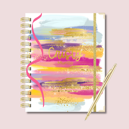 AGENDA GOLD BRUSHES - Vista Diaria